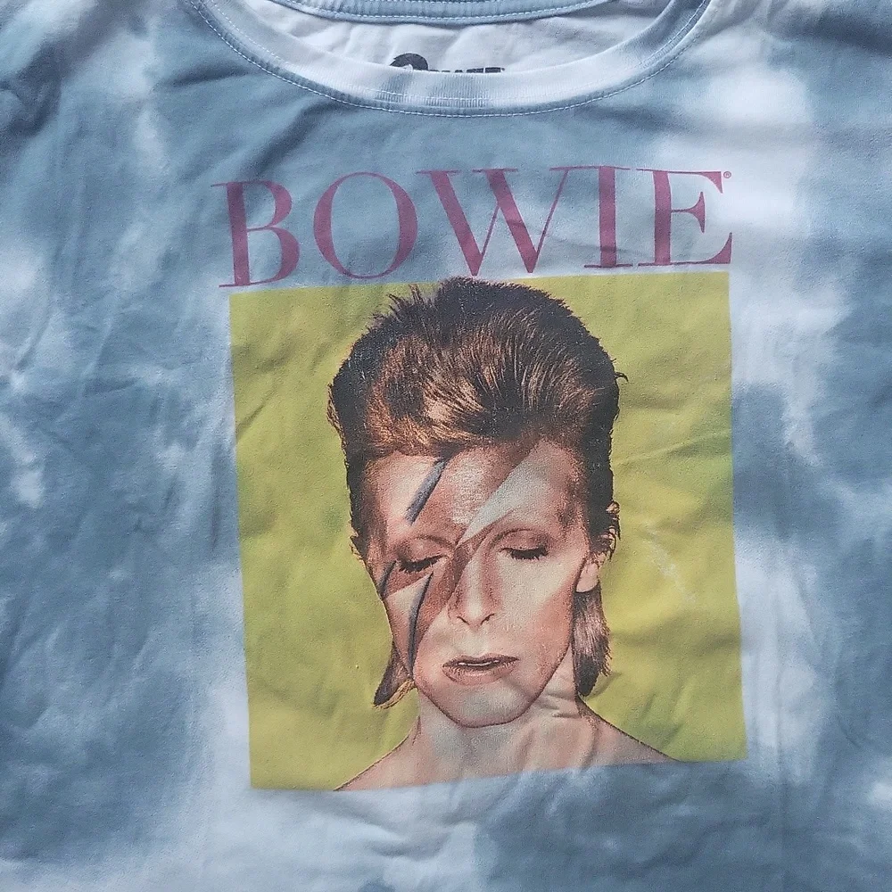 David Bowie tie die cropped tee - Picture 2 of 4